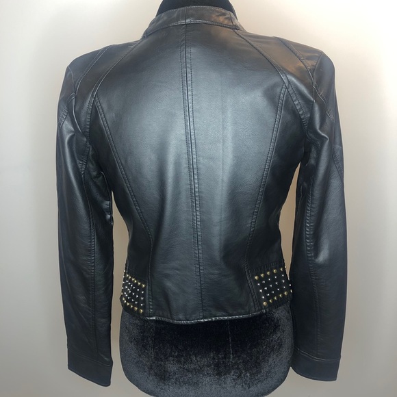 Forever 21 Studded Faux Leather Jacket - Picture 2 of 6